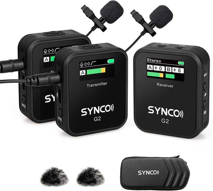 مشخصات فنی میکروفون بی سیم سینکو (A2) SYNCO G2