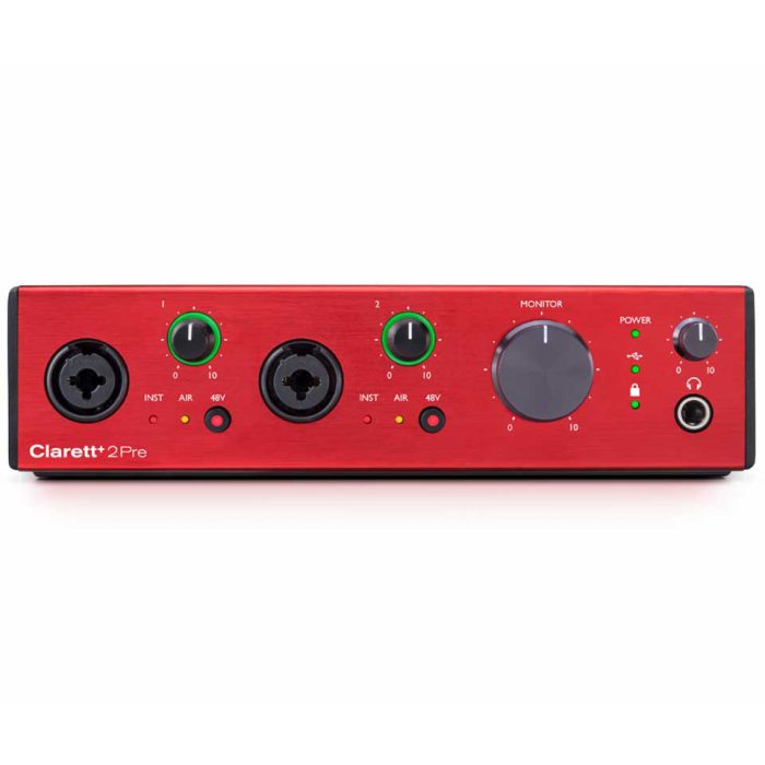 کارت صدا استودیویی فوکوسرایت Focusrite Clarett+ 2Pre