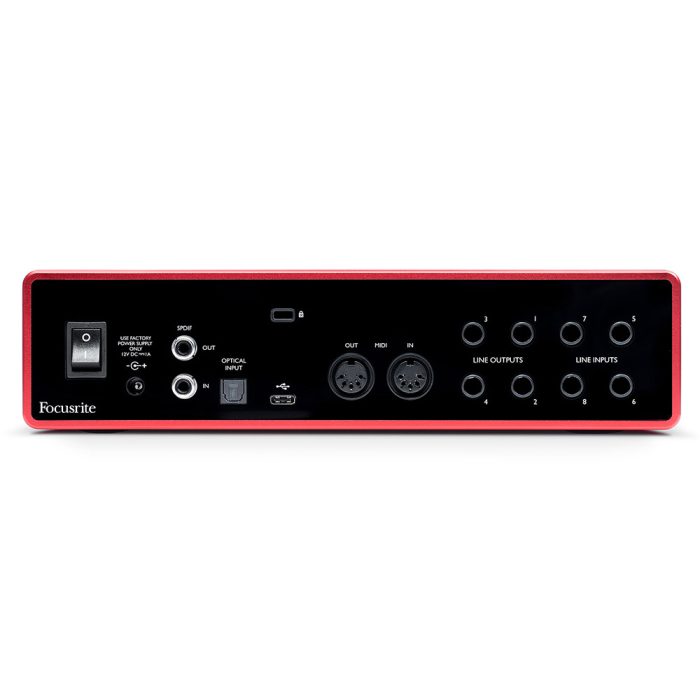 تنظیمات کارت صدا استودیویی فوکوسرایت Focusrite Scarleet 18i8 3rd Gen