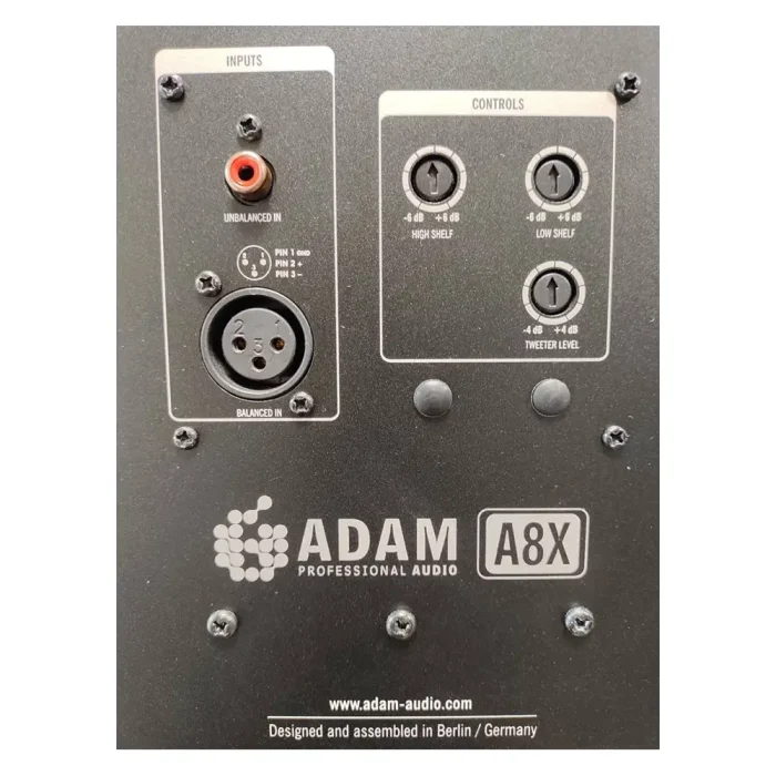 ADAM-A8X_03 کاربرد دکمه های اسپیکر مانیتورینگ استودیویی آدام آدیو ADAM Audio A8X
