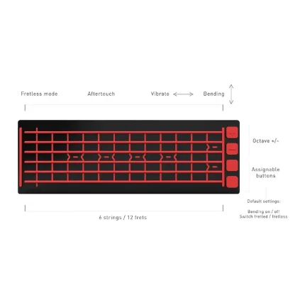 قیمت خرید و مشخصات فنی میدی کنترلر جویی مدل Joué Grand Fretboard Pad