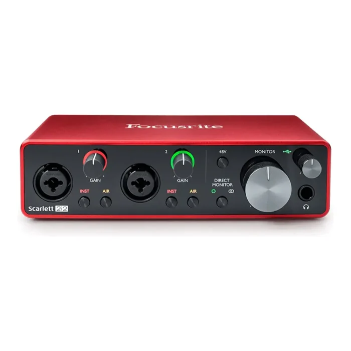 Focusrite scarlett 2i2 G3-01 کارت صدا استودیویی فوکوسرایت Focusrite scarlett 2i2 G3