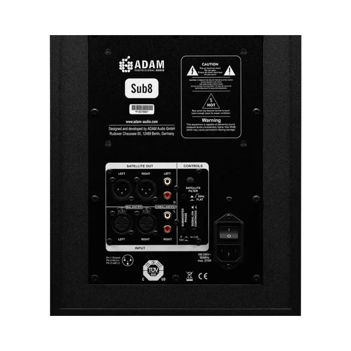 adam_audio_sub8_subwoofer_2-2 تنظیمات و کاربردهای ساب ووفر مانیتورینگ آدام آدیو ADAM Audio SUB8
