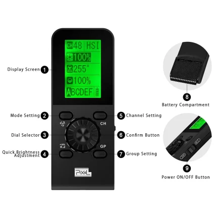 ریموت کنترل نور PIXEL LC8 Remote