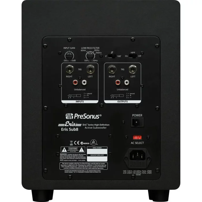 ERIS 8 SUB-2 اسپیکر PreSonus Eris Sub 8