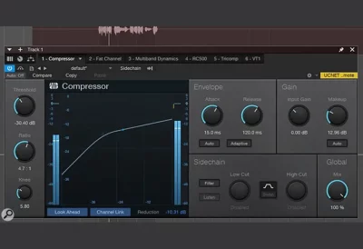 کمپرسورهای موجود در Studio One