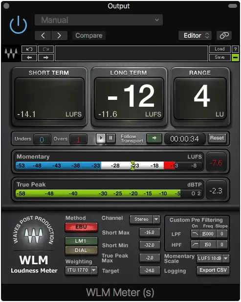 True Peak Meter