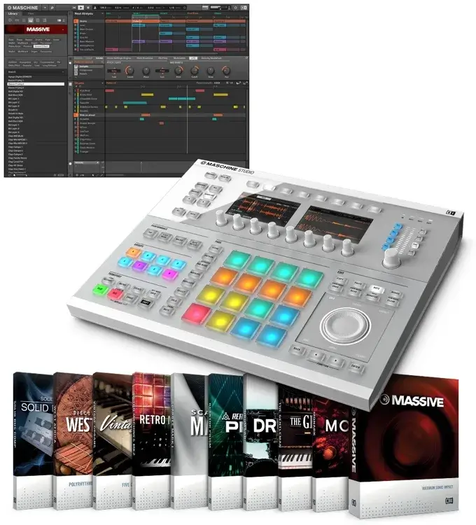 نگاهی به سیستم هیبریدی تولید موسیقی Native Instruments Maschine Studio:
